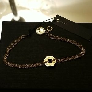 MARC By Marc Jacobs Gold Double Chain Bracelet